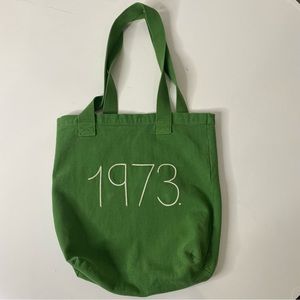 New With Tags Lingua Franca 1973 embroidered Green Tote
